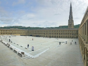 Conservation work on a historic building